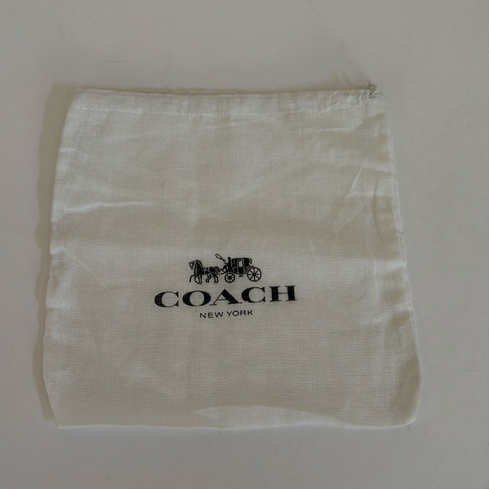 Coach linen small accessories dust bag